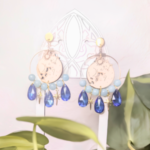Boucles d’Oreilles Chats Lunaires