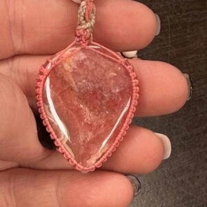 Collier mala sacre « Nanna Nepsodóttir » Rhodochrosite