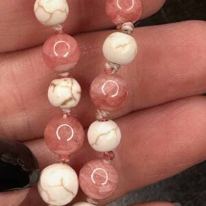 Collier mala sacre « Nanna Nepsodóttir » Rhodochrosite