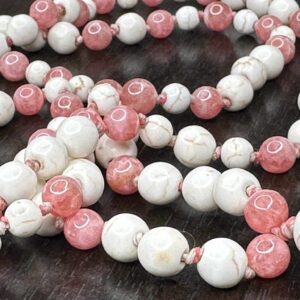 Collier mala sacre « Nanna Nepsodóttir » Rhodochrosite
