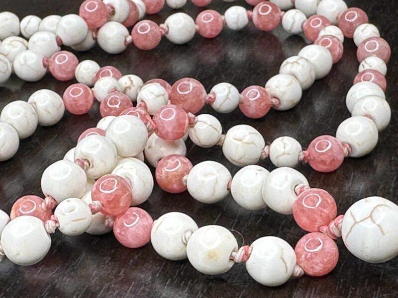 Collier mala sacre « Nanna Nepsodóttir » Rhodochrosite