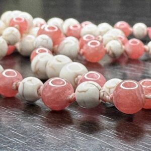 Collier mala sacre « Nanna Nepsodóttir » Rhodochrosite