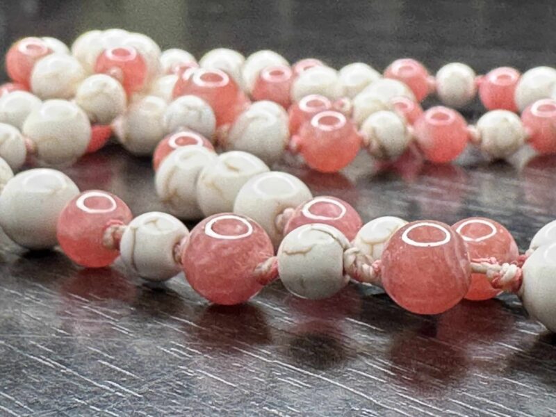 Collier mala sacre « Nanna Nepsodóttir » Rhodochrosite