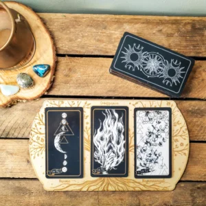 Support de tirage Tarot 3 cartes - Version Premium Feuille d’or