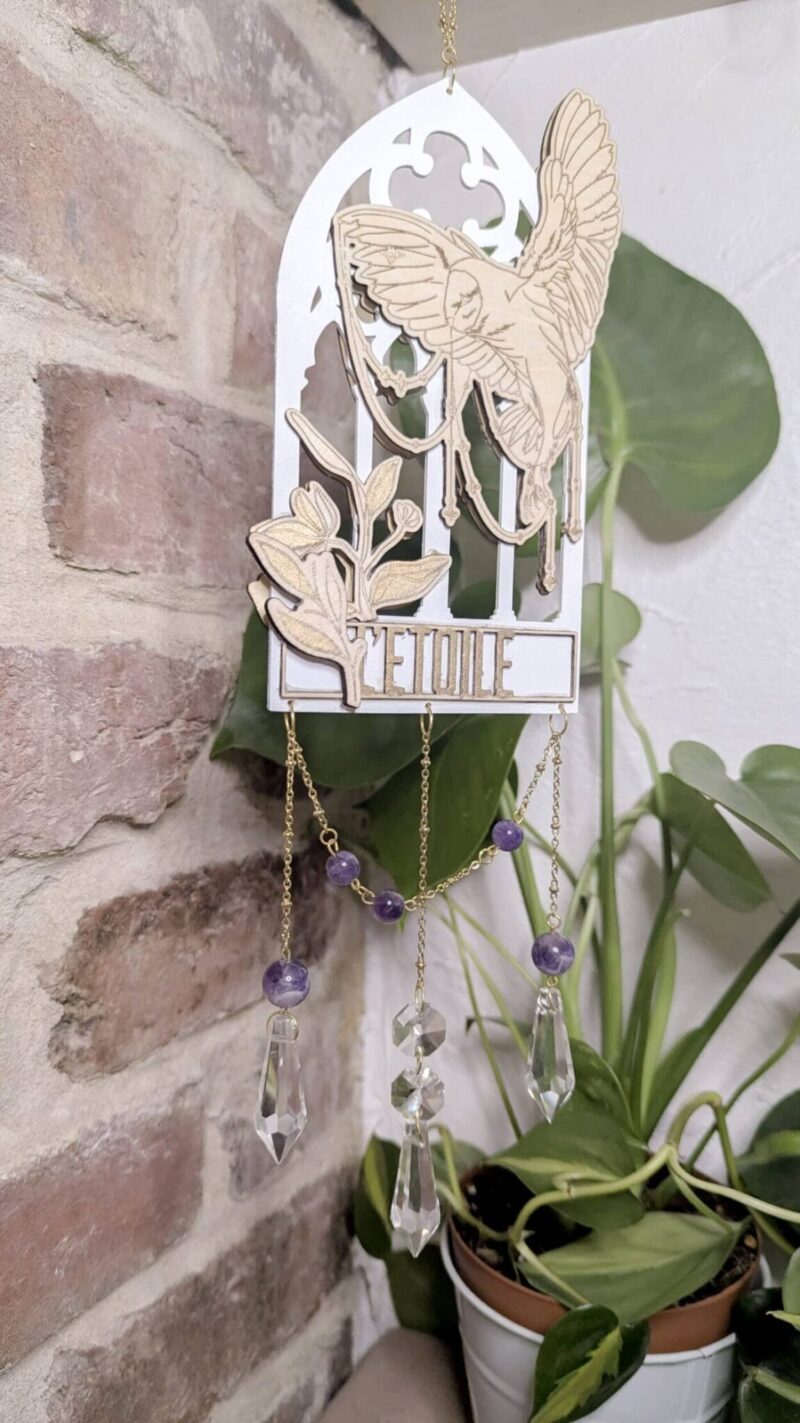 Suncatcher “Étoile” – Améthyste