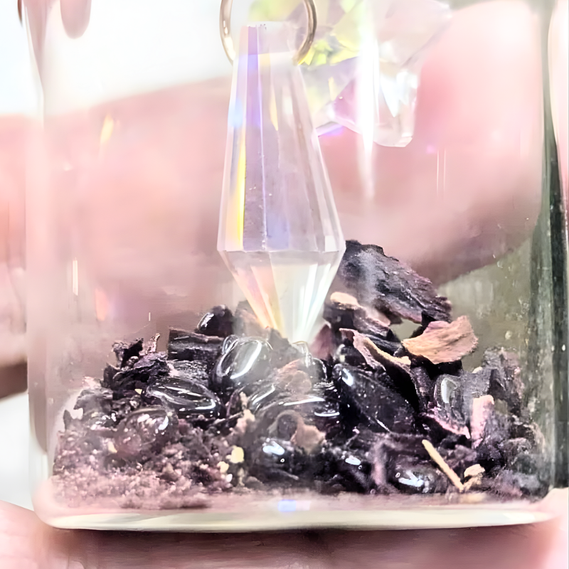 Fiole Herboréa – Hibiscus, Grenat & Jaspe Mokaïte