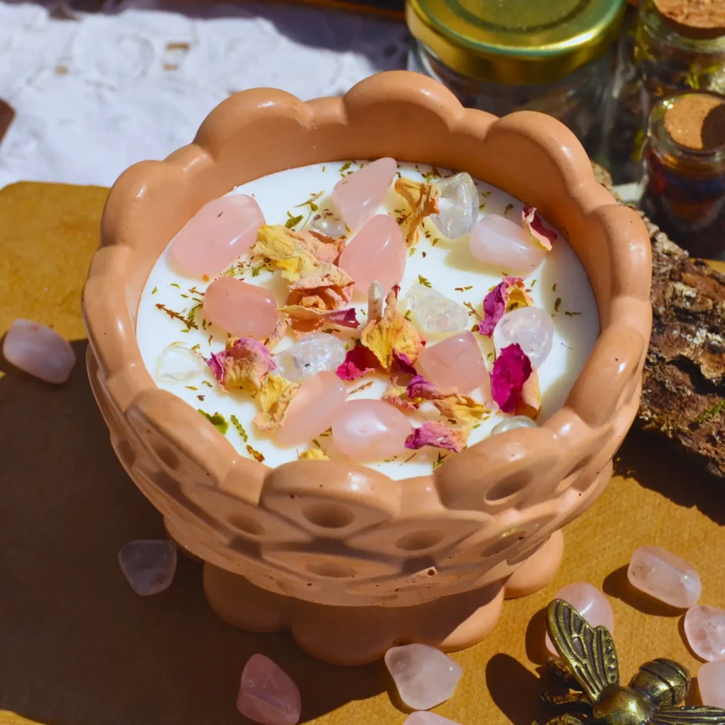Bougie d'intention amour de soi (sabbat Beltane)