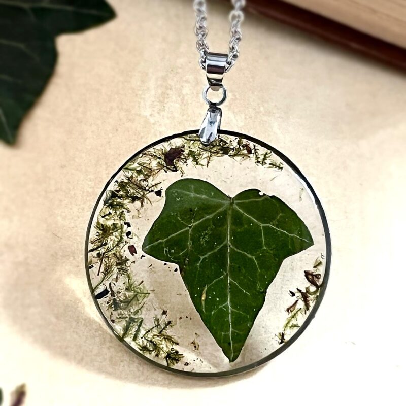 Collier "Lierre éternel" - Collection Herbier figé