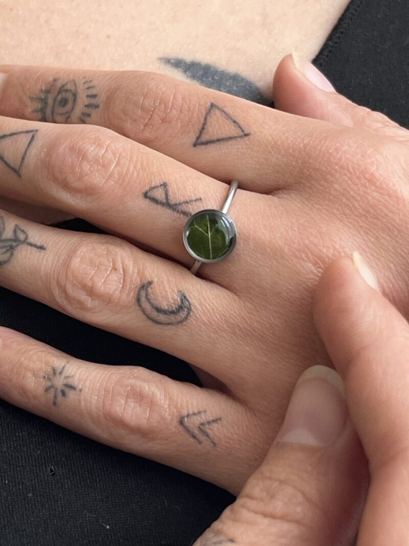 Bague "Lierre éternel" - Collection Herbier figé