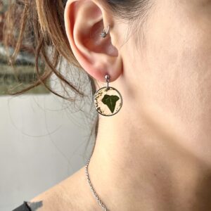Boucles d'oreilles : "Lierre éternel" - Collection Herbier figé