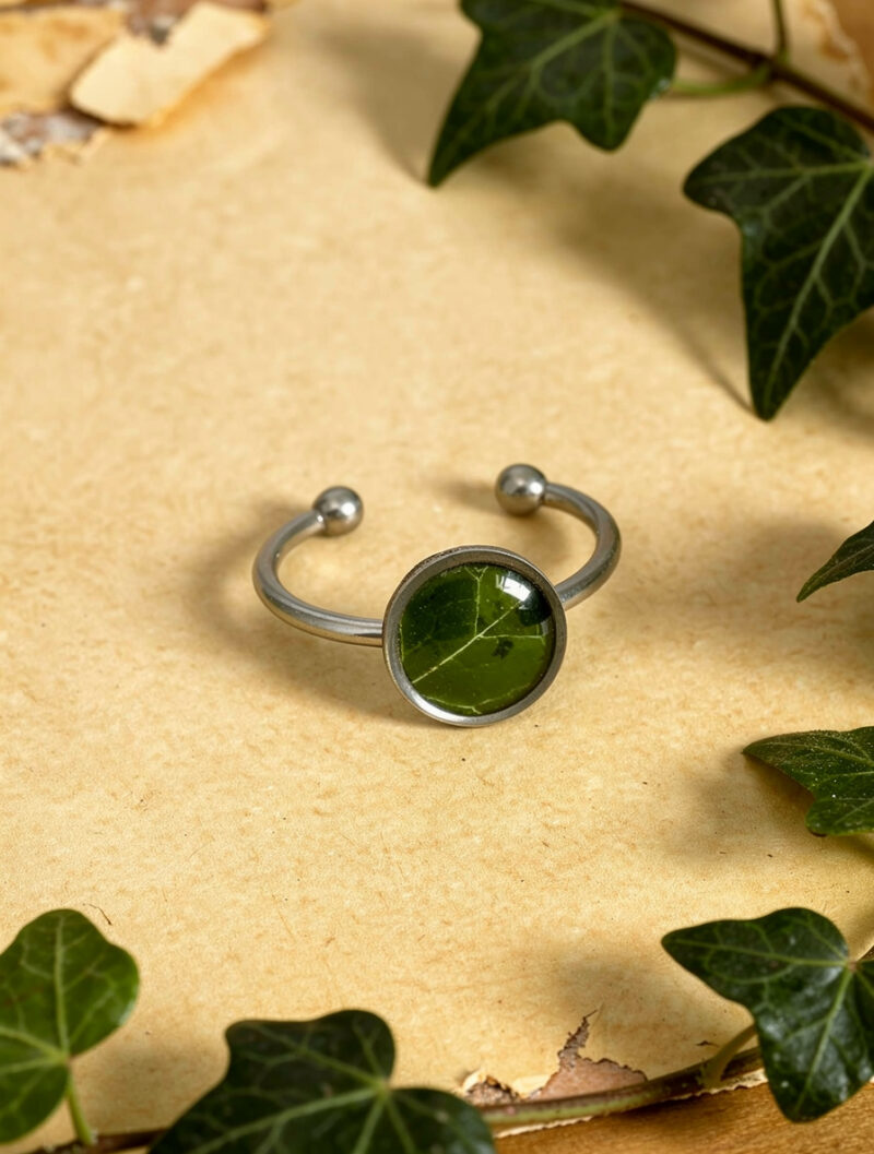 Bague "Lierre éternel" - Collection Herbier figé