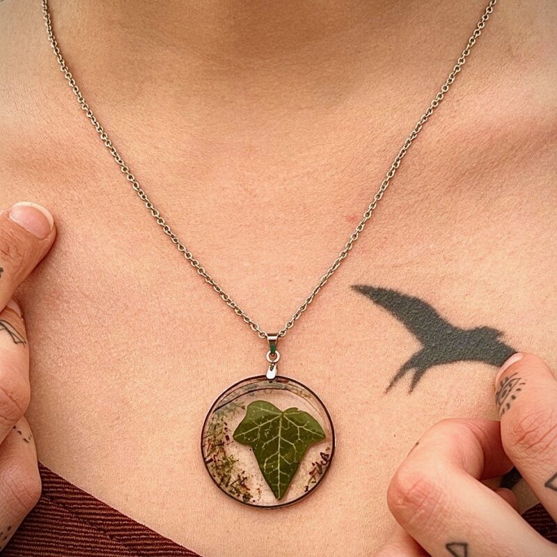 Collier "Lierre éternel" - Collection Herbier figé