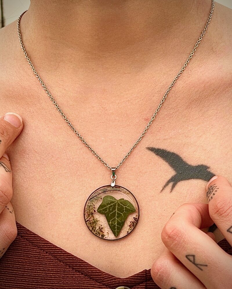 Collier "Lierre éternel" - Collection Herbier figé