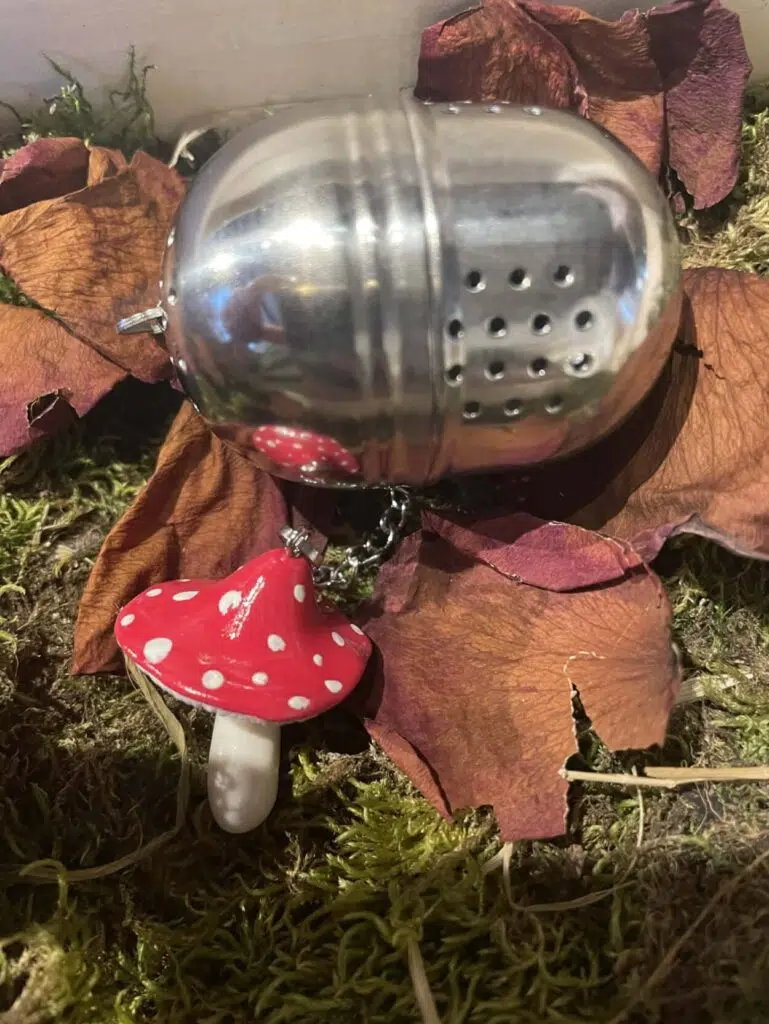 Boule à thé champignon