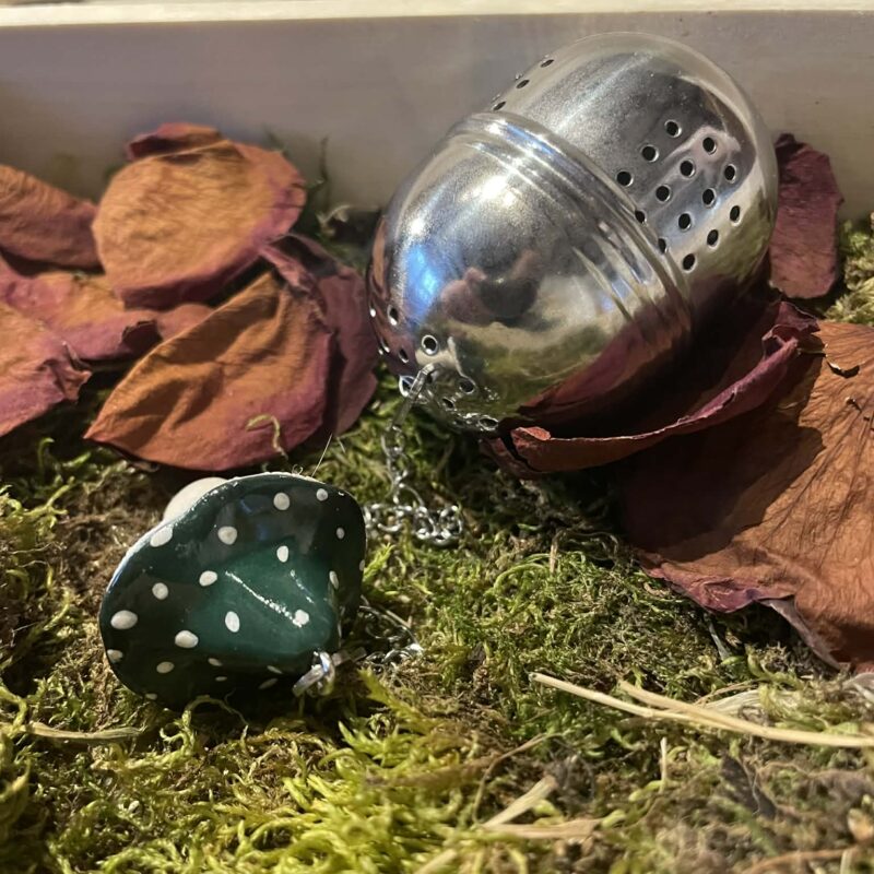 Boule à thé champignon