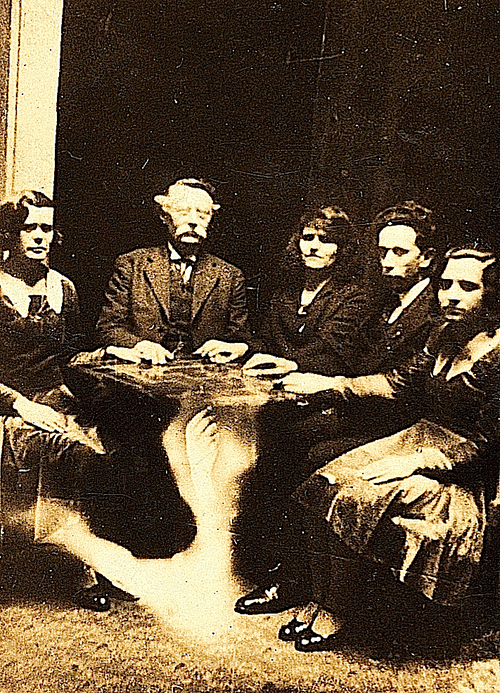 gravure XIXe représentant une séance
