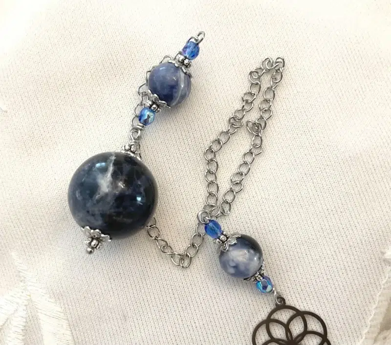 IMG_4785 Pendule de divination Fleur de Vie & Sodalite naturelle - Vers mon Étoile