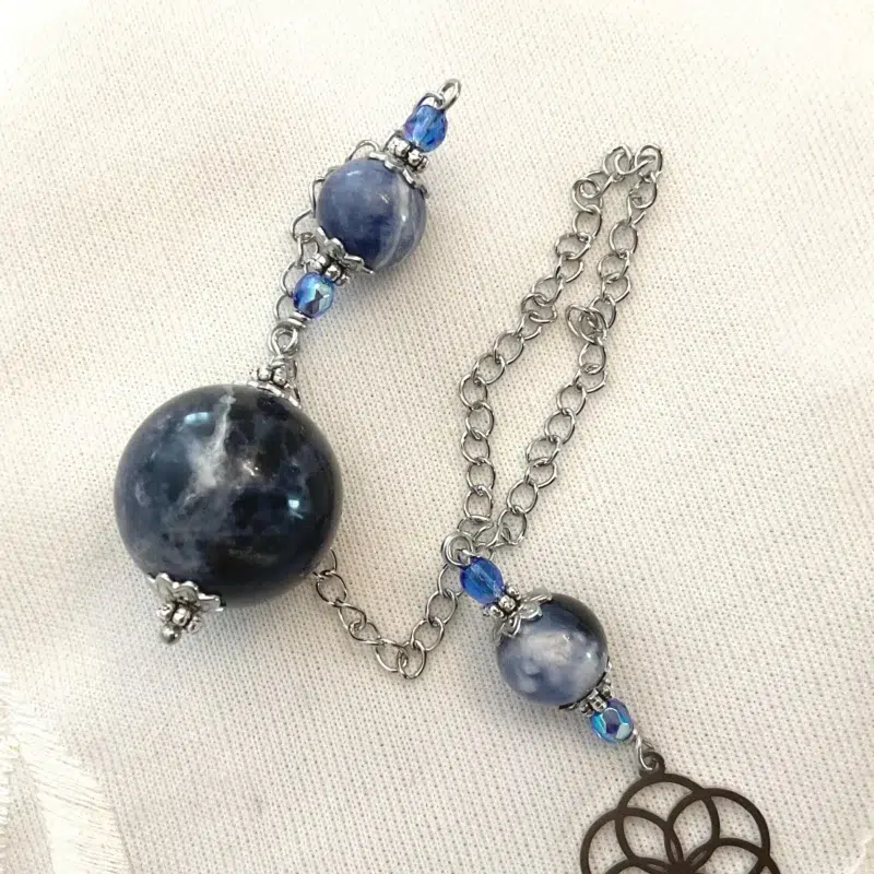IMG_4785 Pendule de divination Fleur de Vie & Sodalite naturelle - Vers mon Étoile