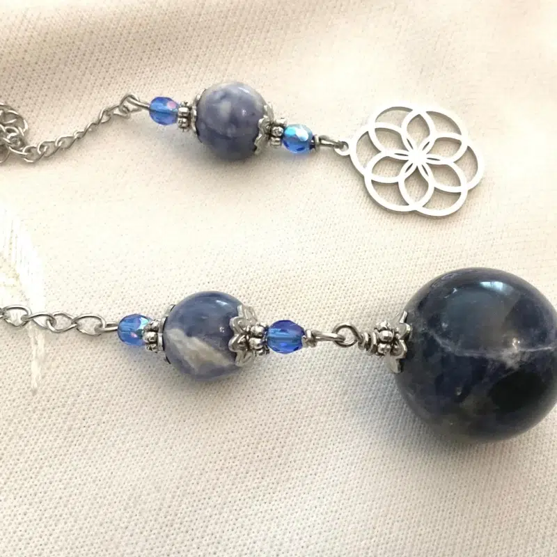 IMG_4787 Pendule de divination Fleur de Vie & Sodalite naturelle - Vers mon Étoile