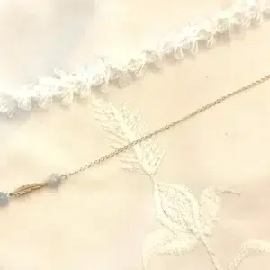 Pendule Séphoroton Loup & Plume - Cristal de Roche et Aigue-Marine