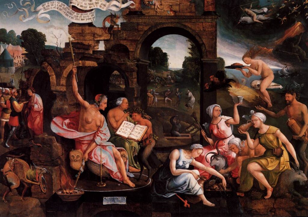 Saul et la sorcière d'Endor - Jacob Cornelisz. van Oostsanen (1526)