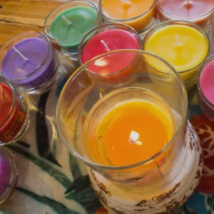 Couleurs de bougie