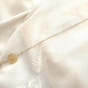 Pendule divinatoire Graine de vie & Quartz rose