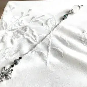 il_fullxfull.4578581010_6nrf Pendule divinatoire - Cristal de roche - Jaspe turquoise - Jade grenat