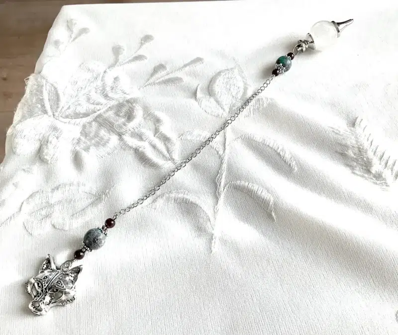 il_fullxfull.4578581010_6nrf Pendule divinatoire - Cristal de roche - Jaspe turquoise - Jade grenat