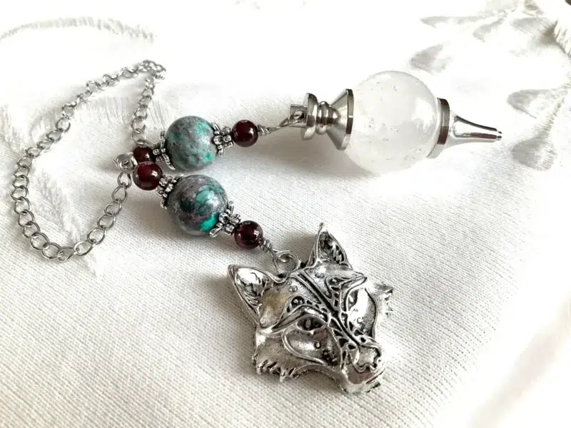il_fullxfull.4578581026_ewoe Pendule divinatoire - Cristal de roche - Jaspe turquoise - Jade grenat