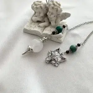 il_fullxfull.7444886892_s0ox Pendule divinatoire - Cristal de roche - Jaspe turquoise - Jade grenat