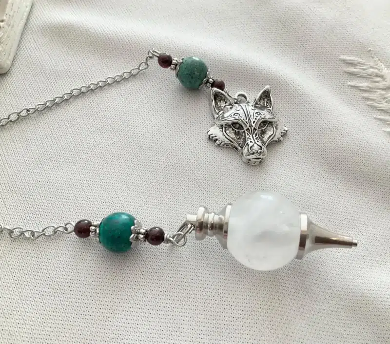 il_fullxfull.7492808273_t15d Pendule divinatoire - Cristal de roche - Jaspe turquoise - Jade grenat