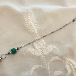 Pendule Divinatoire Arbre de Sephiroth en Cristal de Roche Merkabah et Jaspe Turquoise