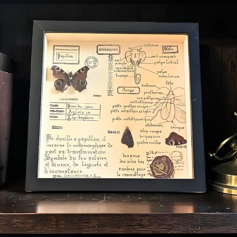 Cadre entomologique – Papillon véritable