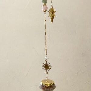 Pendule Divinatoire Orgonite en Morganite - Féminité Sacrée