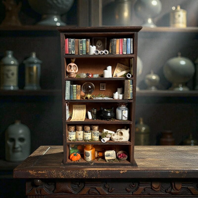 "La bibliothèque de l'Enchanteresse" - Curiosité miniature