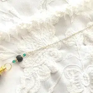 Pendule de radiesthésie sephoroton en Onyx & Obsidienne