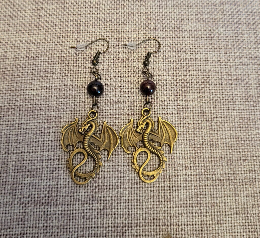 Boucles d’oreilles Draconis - Grenat