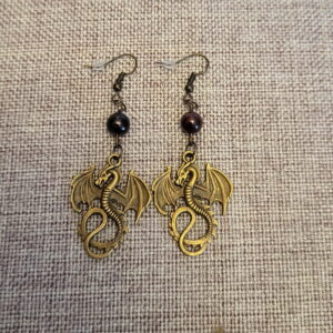 Boucles d’oreilles Draconis - Grenat
