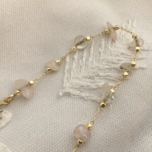 Pendule divinatoire en Cristal de toche et Soleil doré