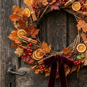 couronne de Samhain faite main