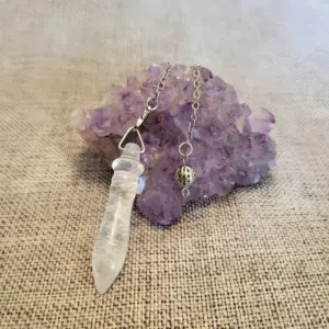 Pendule de Thot en cristal de roche
