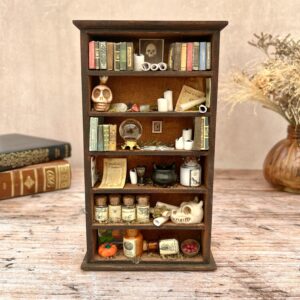 "La bibliothèque de l'Enchanteresse" - Curiosité miniature