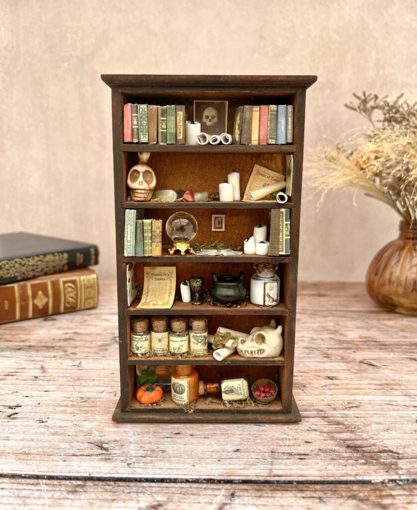 "La bibliothèque de l'Enchanteresse" - Curiosité miniature