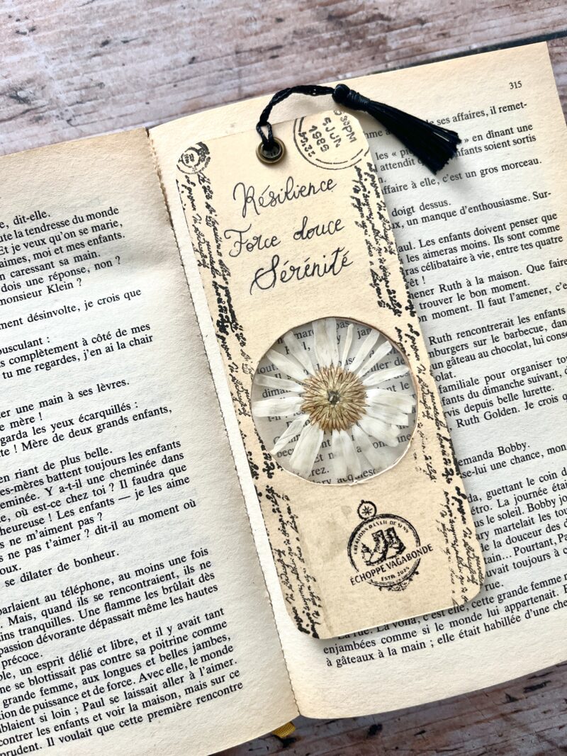 Marque-page Camomille - Collection botanique