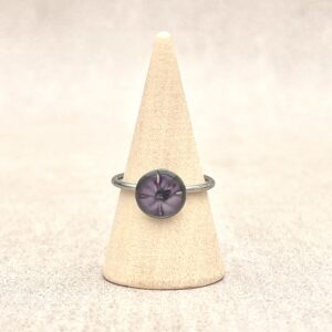 Bague "Âme de lilas" - Collection Herbier figé