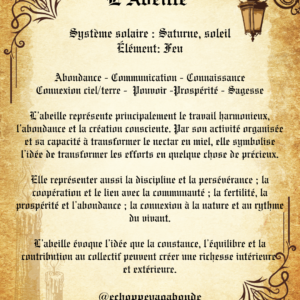 Cadre entomologique " Abeille " - Spécimen n°2