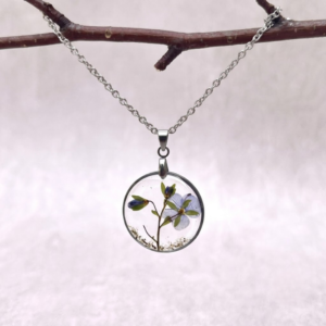 Collier " Balade de Véronica " - Collection Herbier figé