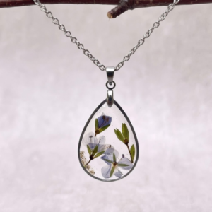 Collier " Balade de Véronica " - Collection Herbier figé