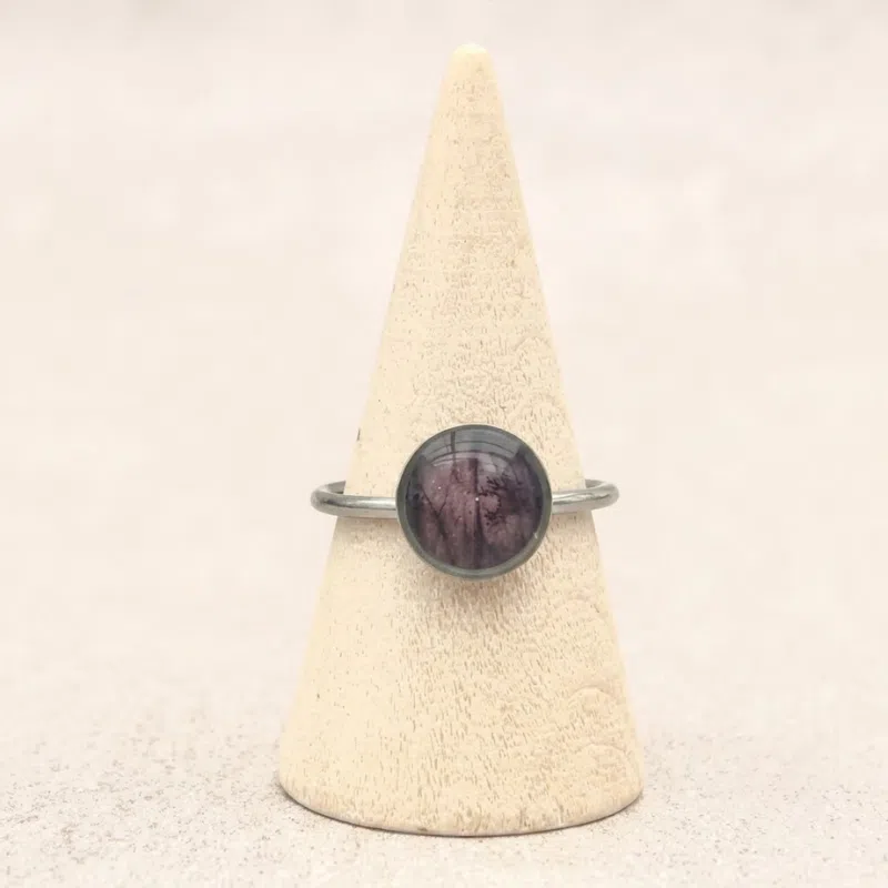 Bague "Clématite du vent" - Collection Herbier figé